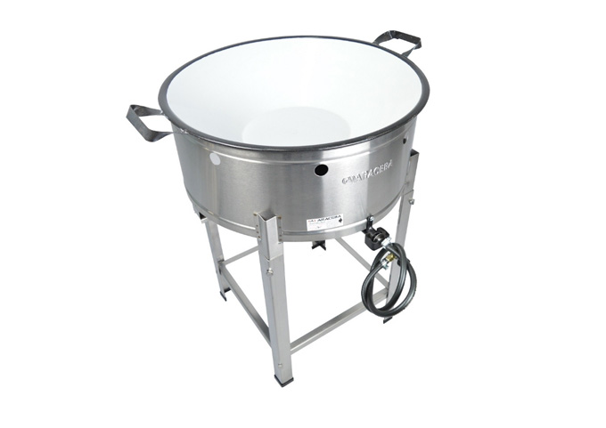 Fogão Pasteleiro Grande em Aço Inox
